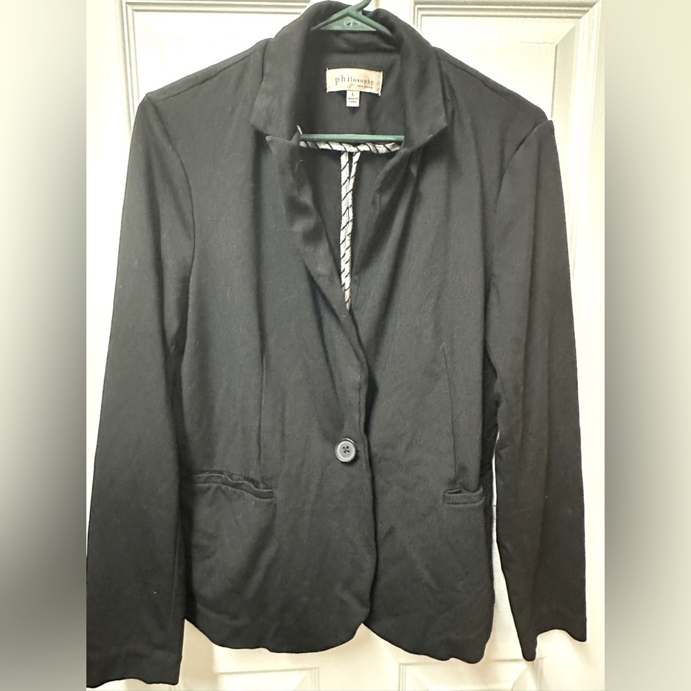 Woman’s black blazer size large